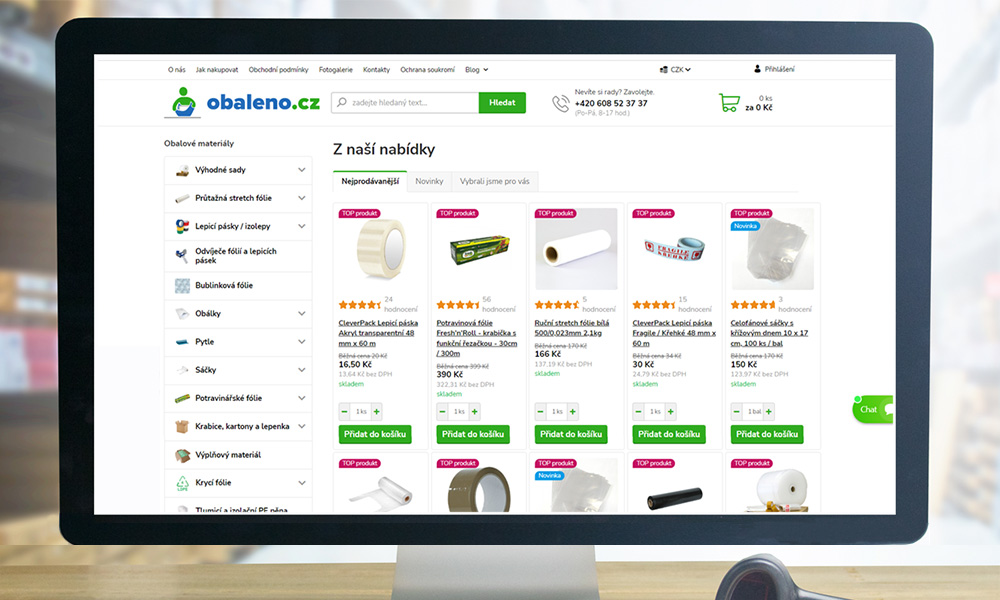 E-shop Obaleno.cz